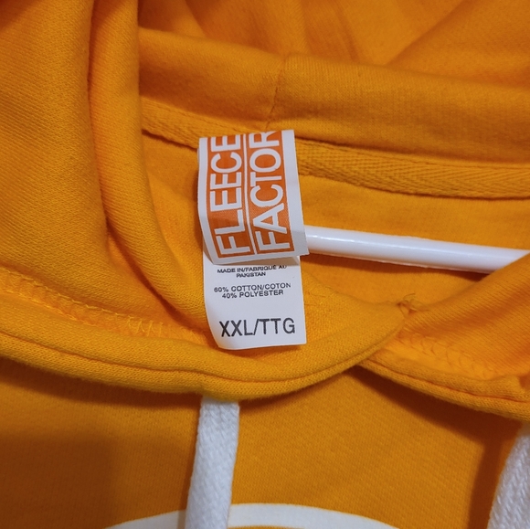 Fleece Factory Yellow Hoodie - Picture 3 of 5